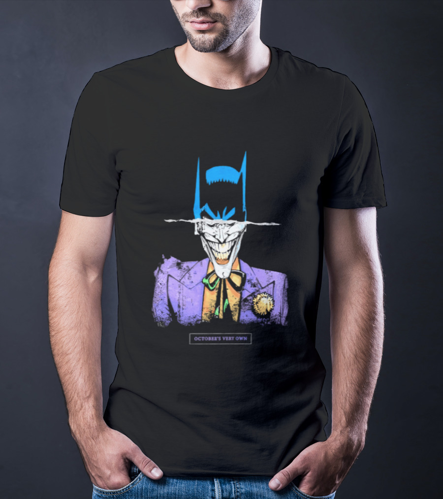 OVO Owl Batman Joker Split Collaboration T-Shirt
