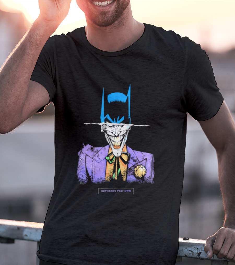 OVO Owl Batman Joker Split Collaboration T-Shirt
