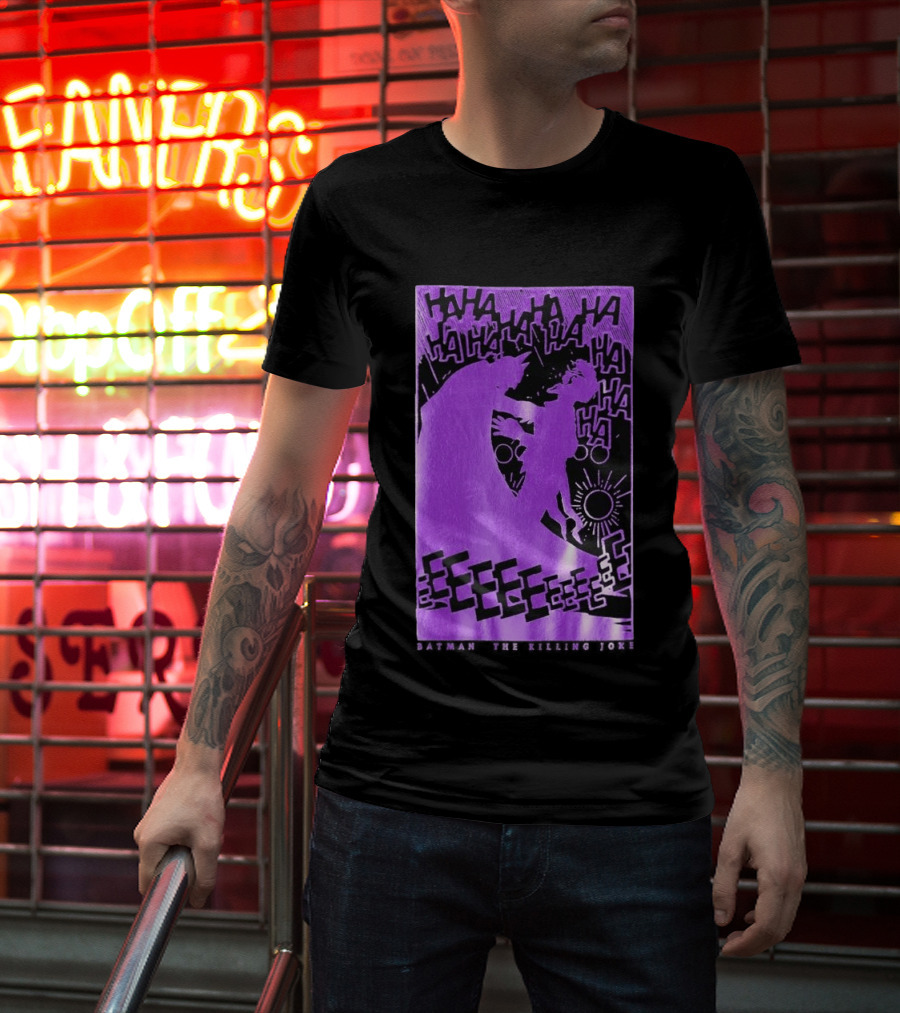 OVO X Batman X The Joker The Killing Joke Deluxe HAHAHA EEEEE T-Shirt
