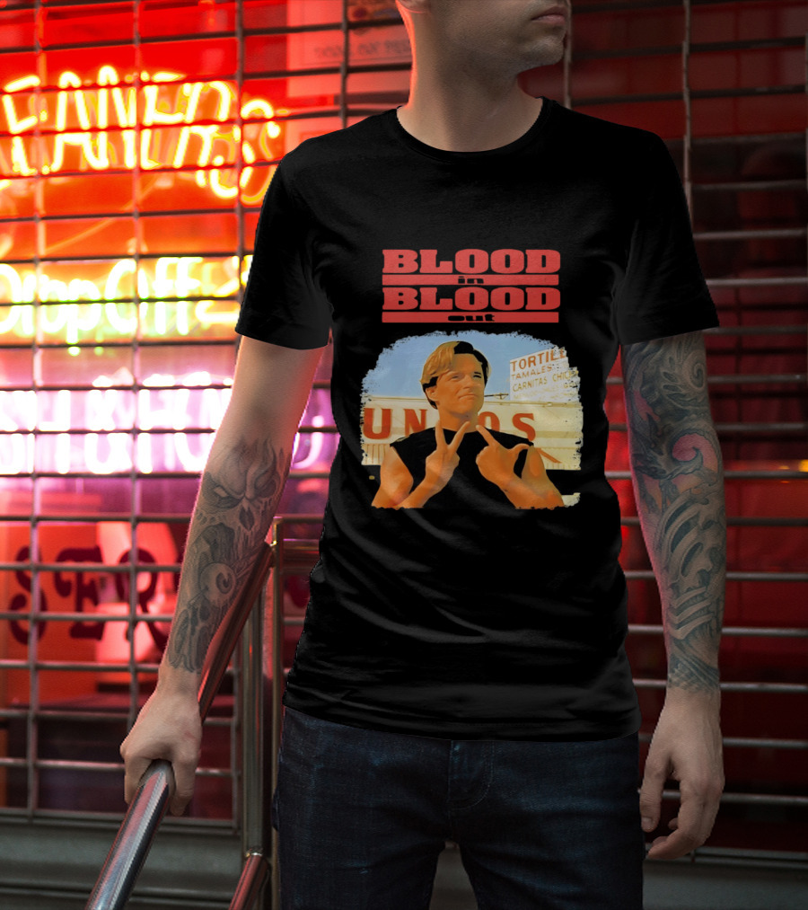 Blood In Blood Out Vatos Locos Image Tribute From Iconic Movie T-Shirt