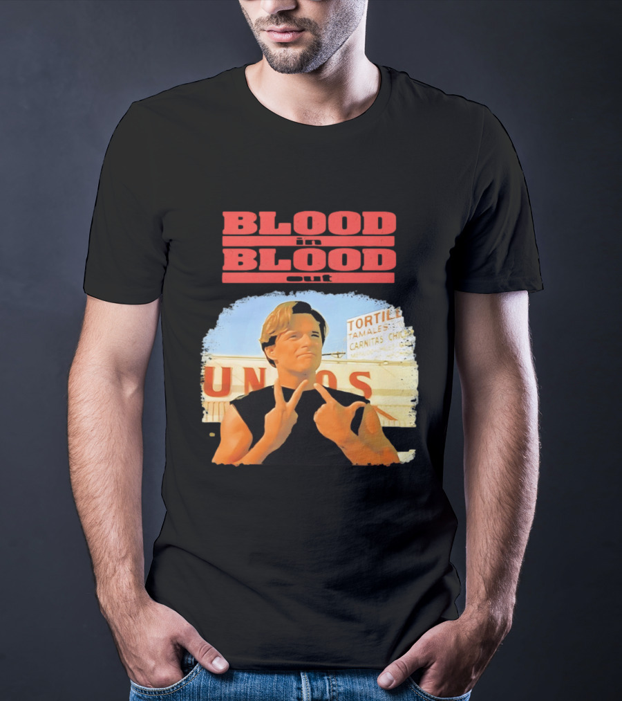 Blood In Blood Out Vatos Locos Image Tribute From Iconic Movie T-Shirt