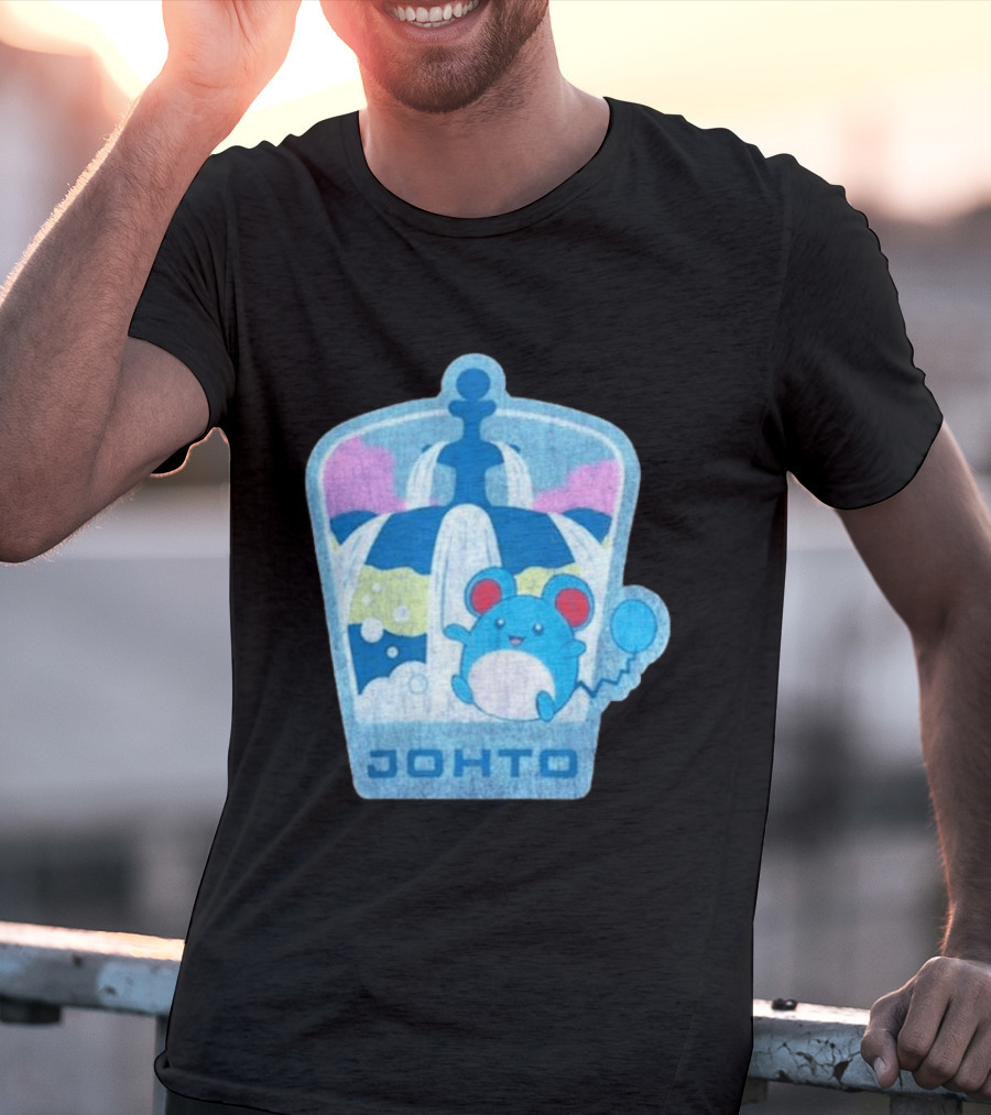 Johto Marill Fountain Explore Pokémon T-Shirt