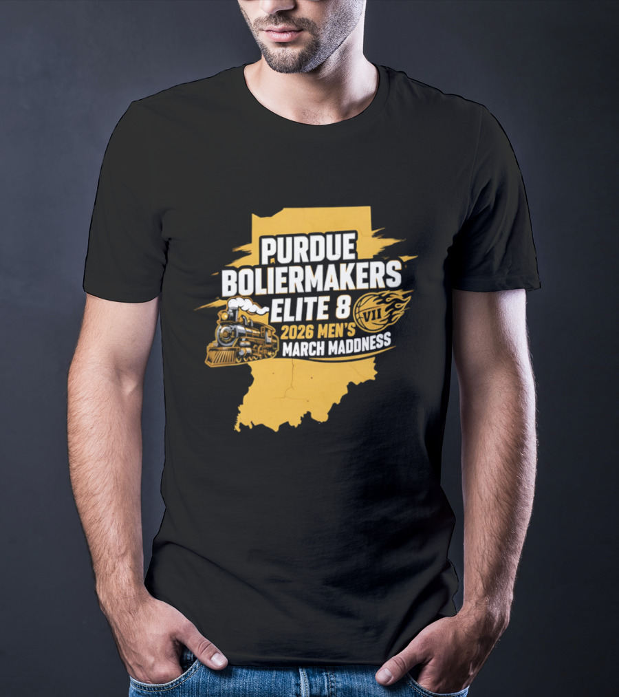 Purdue Boilermakers 2026 Men's March Madness Elite 8 VII T-Shirt