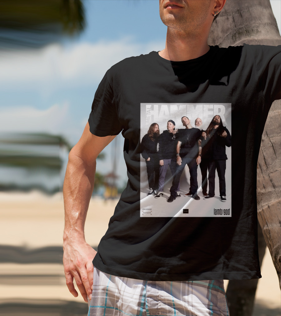 Metal Hammer Cover Featuring Lamb Of God Editorial Band Photo T-Shirt