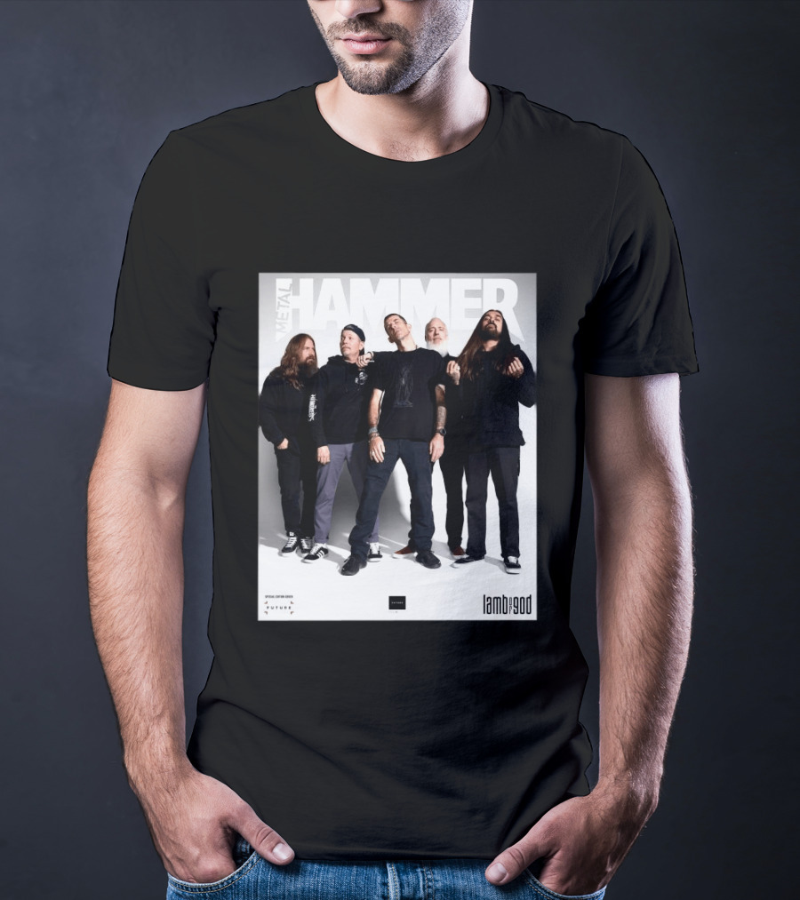 Metal Hammer Cover Featuring Lamb Of God Editorial Band Photo T-Shirt