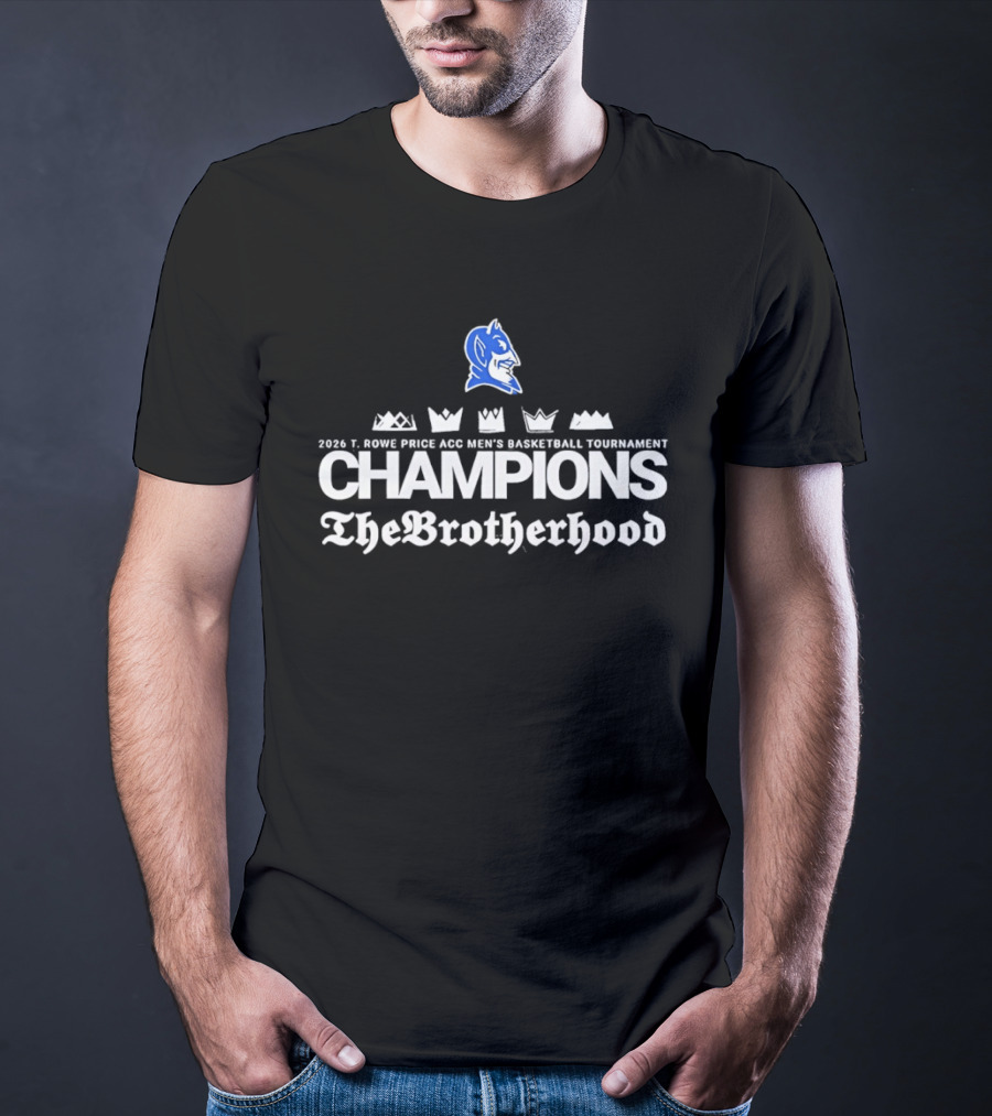 2022 Duke Blue Devils Men's Basketball Tournament Champions The Brotherhood T-Shirt
