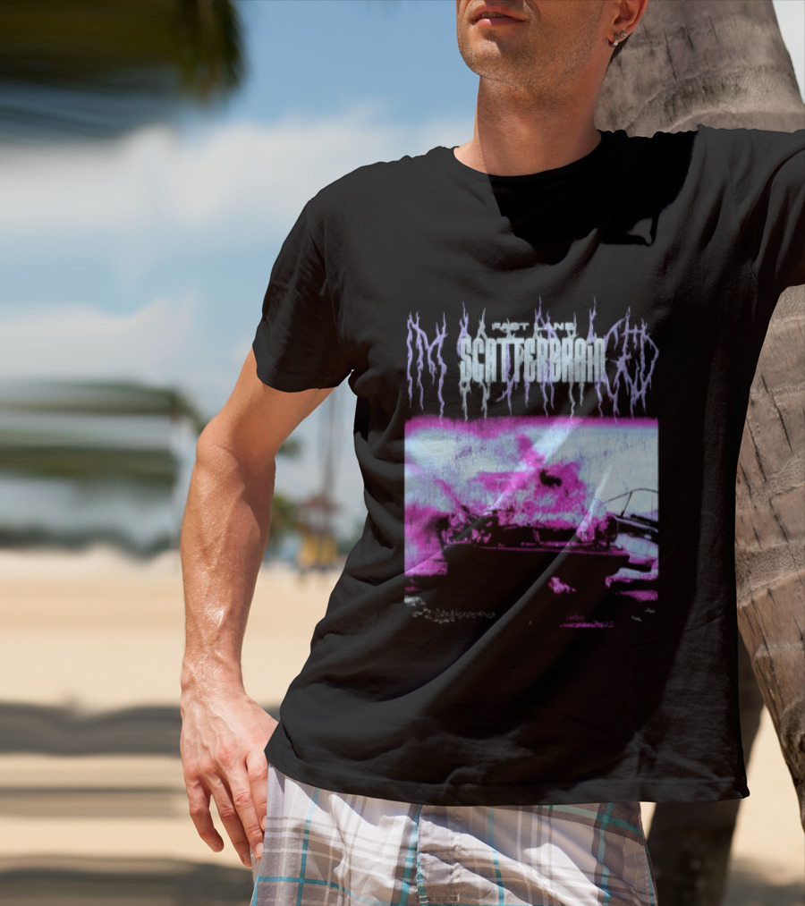 Scatterbrain 2026 Fast Lane Burning Car T-Shirt