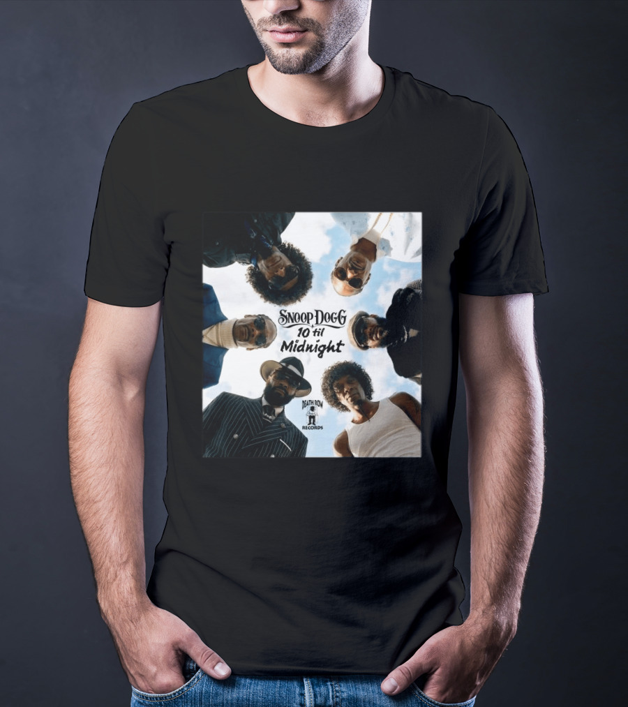 Snoop Dogg 10 Til Midnight Death Row Records Album Cover T-Shirt