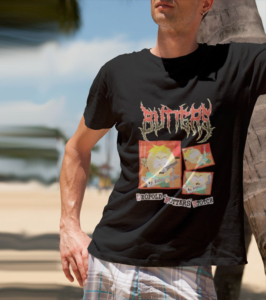 South Park Butters Metal Buttery Leopold Stotch T-Shirt