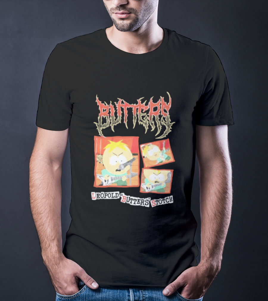South Park Butters Metal Buttery Leopold Stotch T-Shirt