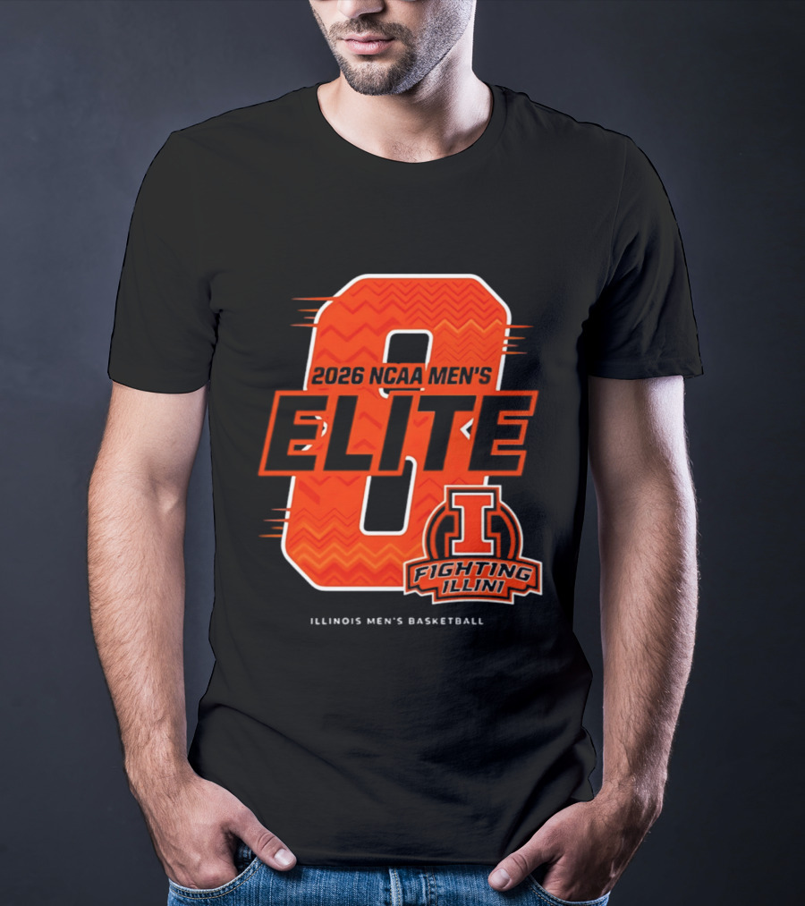 2026 NCAA Men's Elite 8 Illinois Fighting Illini Basketball T-Shirt