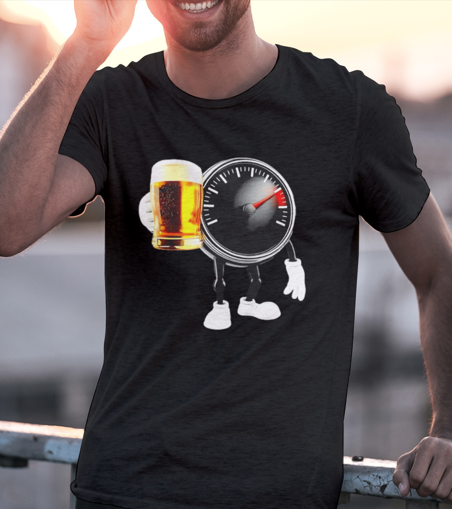 Speedometer Beer Do Not Drink Alcohol When Driving Awareness T-Shirt