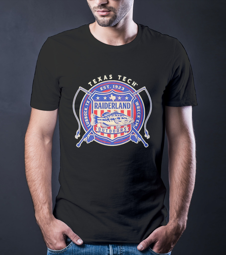 Texas Tech Raiderland Outdoors Est. 1923 Wreck Em Lubbock TX T-Shirt