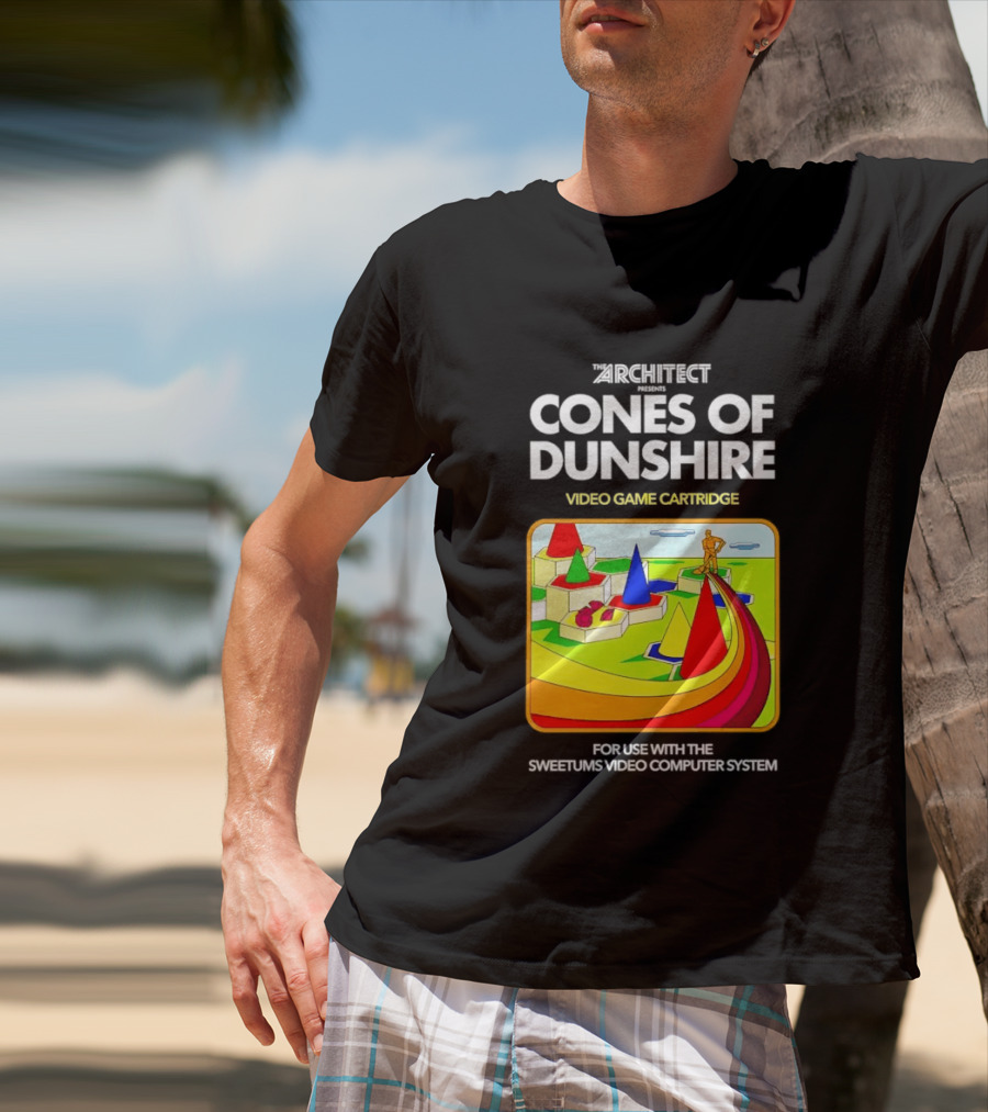 Architect Cones Of Dunshire Video Game Cartridge For Use With The Sweetums Video Computer System T-Shirt
