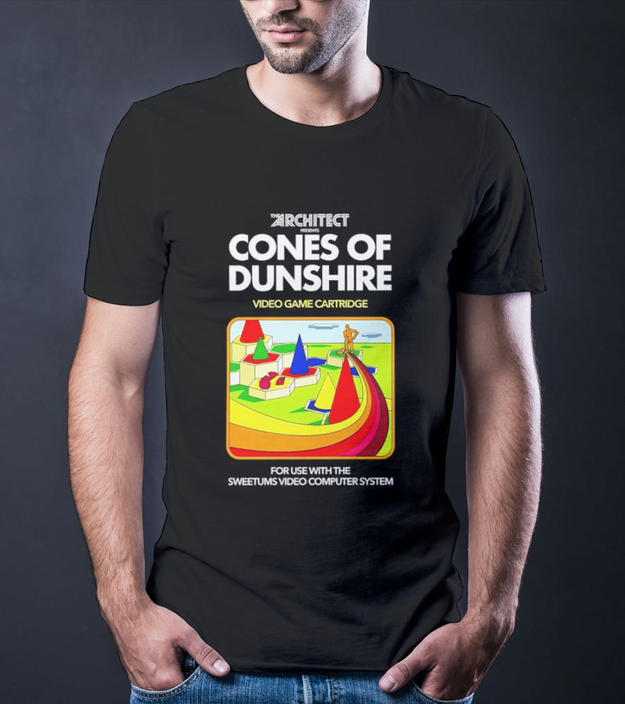 Architect Cones Of Dunshire Video Game Cartridge For Use With The Sweetums Video Computer System T-Shirt