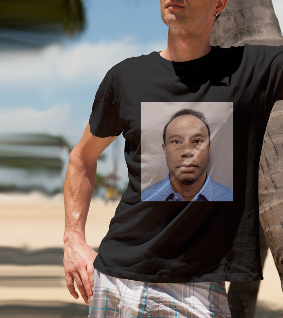 Tiger Woods Shot Released DUI Arrest Photo T-Shirt
