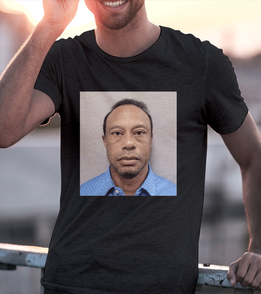 Tiger Woods Shot Released DUI Arrest Photo T-Shirt