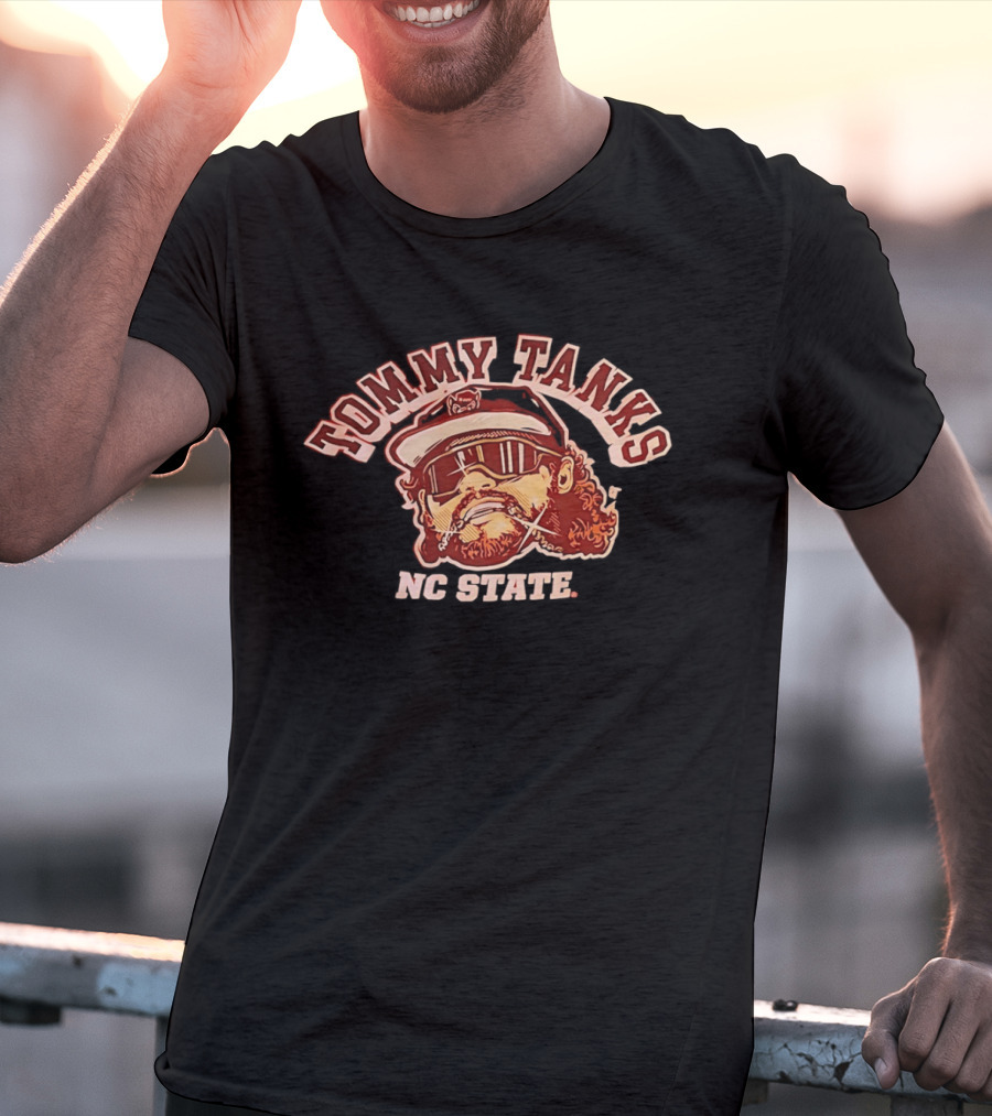 Tommy Tanks NC State Tommy White T-Shirt