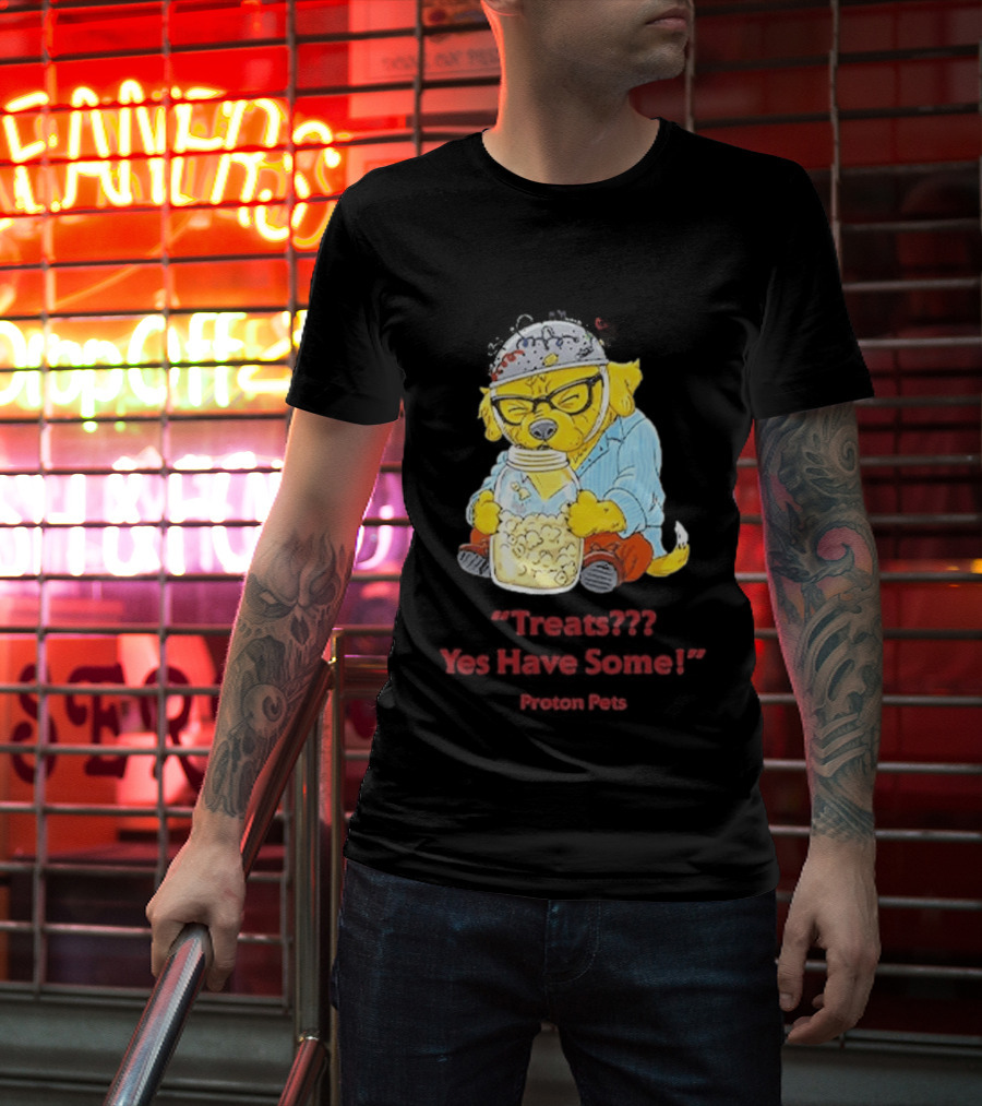 Golden Pup Yes Have Some Proton Pets Snacks T-Shirt
