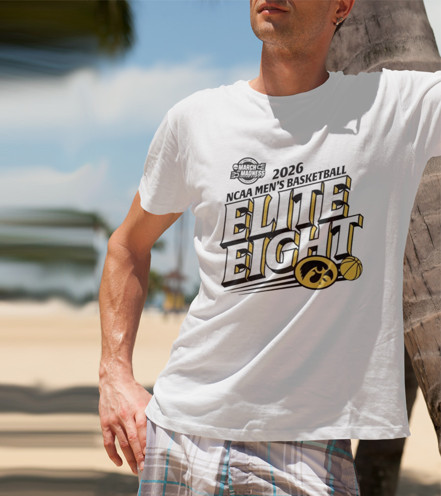 2026 Iowa NCAA Men's Basketball March Madness Elite Eight T-Shirt