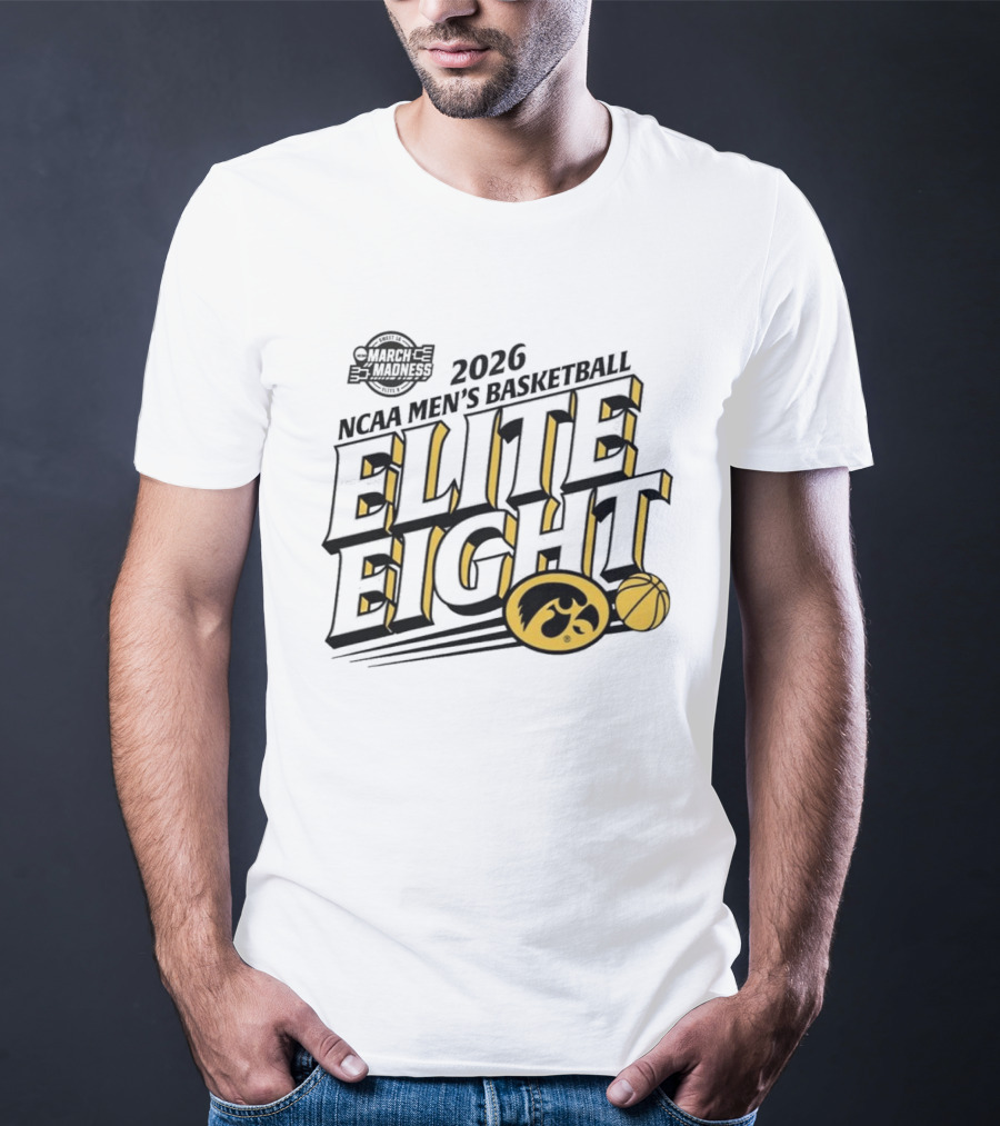 2026 Iowa NCAA Men's Basketball March Madness Elite Eight T-Shirt