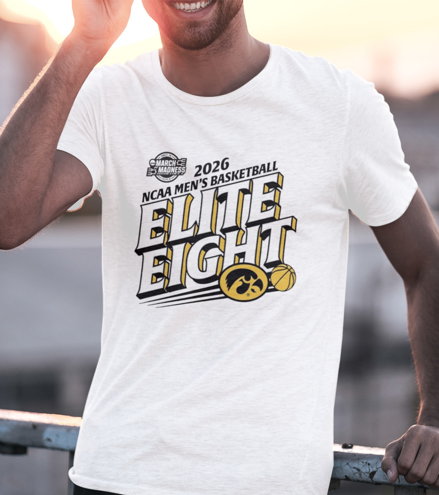 2026 Iowa NCAA Men's Basketball March Madness Elite Eight T-Shirt