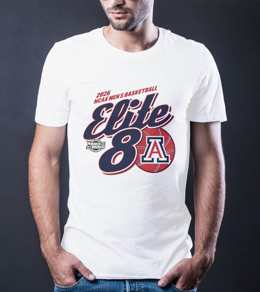 2026 Arizona Wildcats NCAA Men's Basketball Elite 8 March Madness T-Shirt