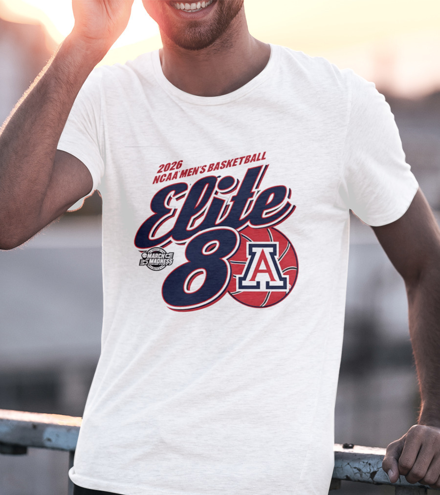 2026 Arizona Wildcats NCAA Men's Basketball Elite 8 March Madness T-Shirt