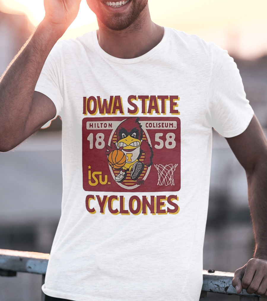 Iowa State Cyclones Hilton Coliseum 1858 Basketball T-Shirt