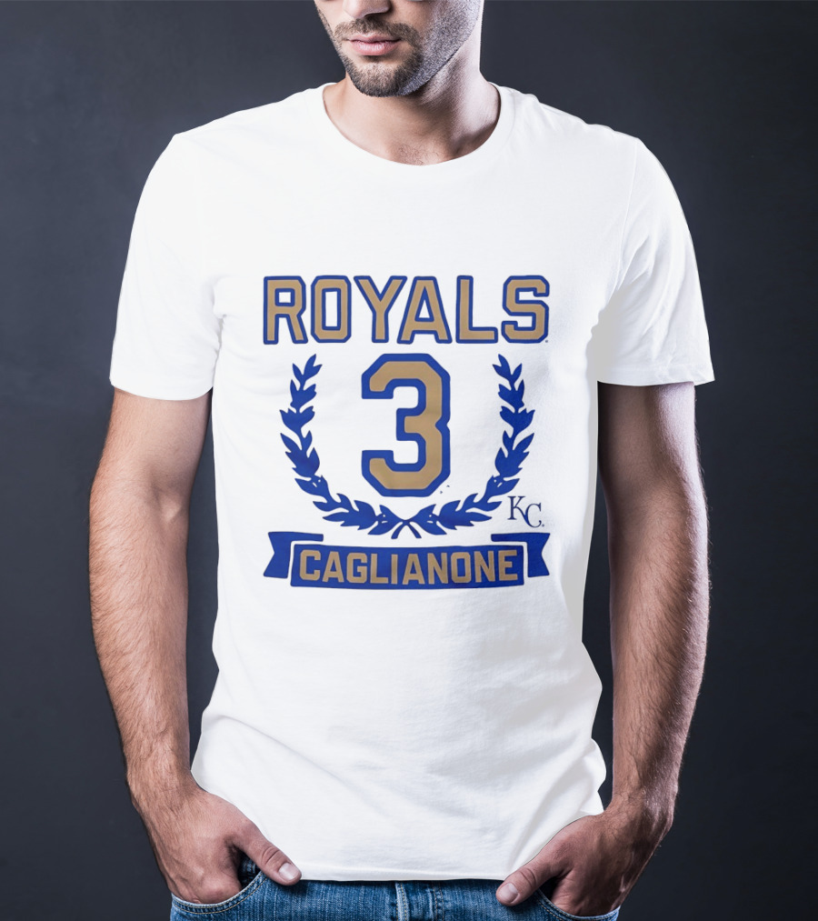 Kansas City Royals Jac Caglianone 3 Wreath KC T-Shirt
