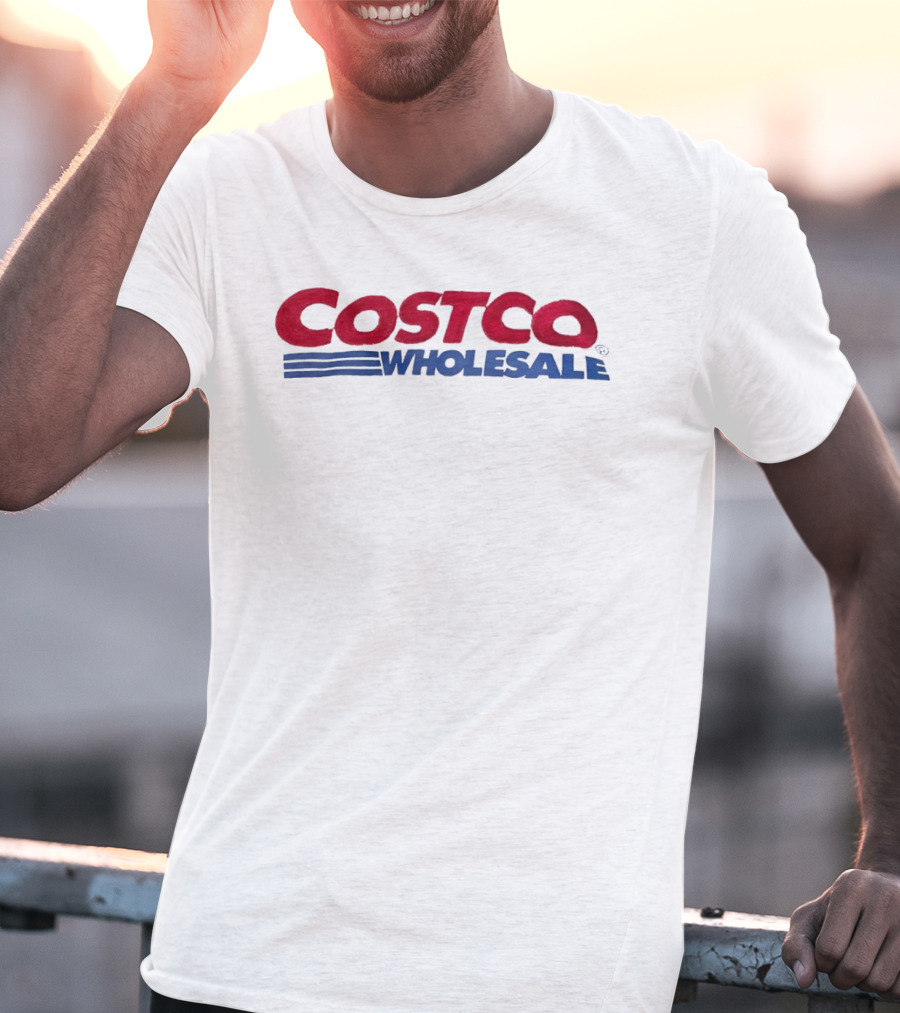 Costco Wholesale Large Red Blue T-Shirt