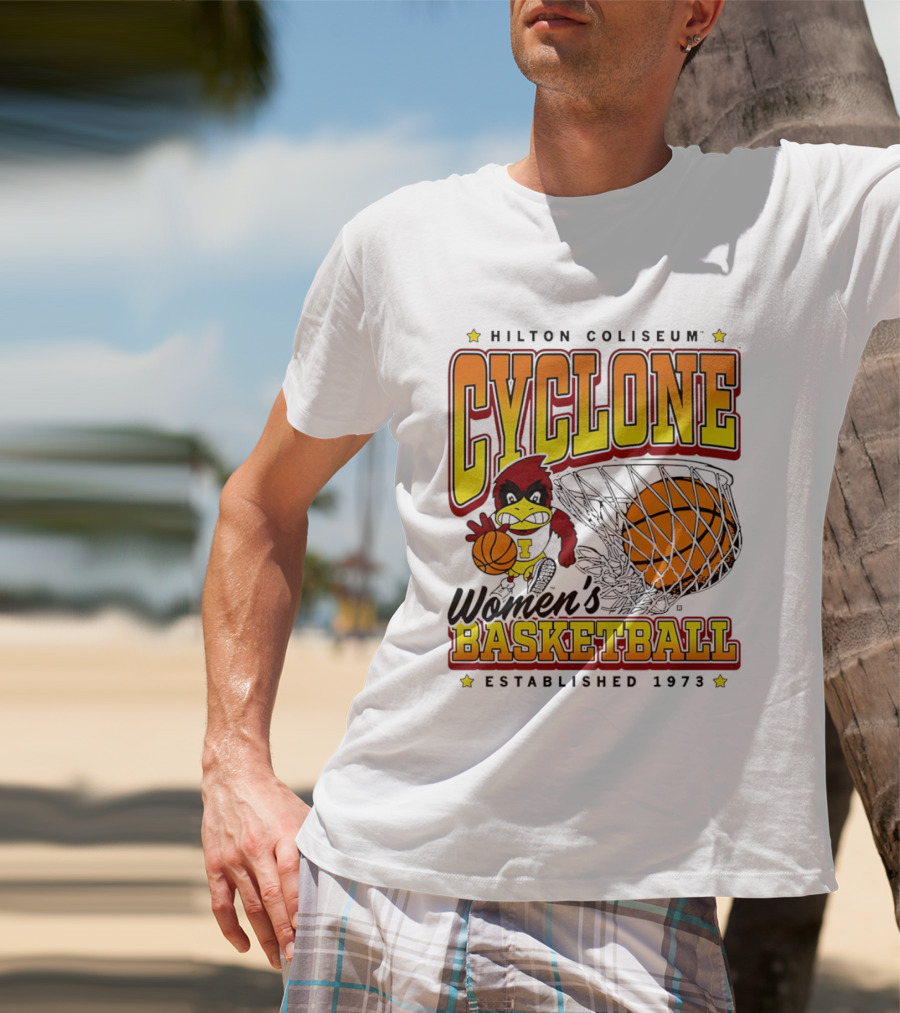 Hilton Coliseum Cyclone Women's Basketball Established 1973 T-Shirt