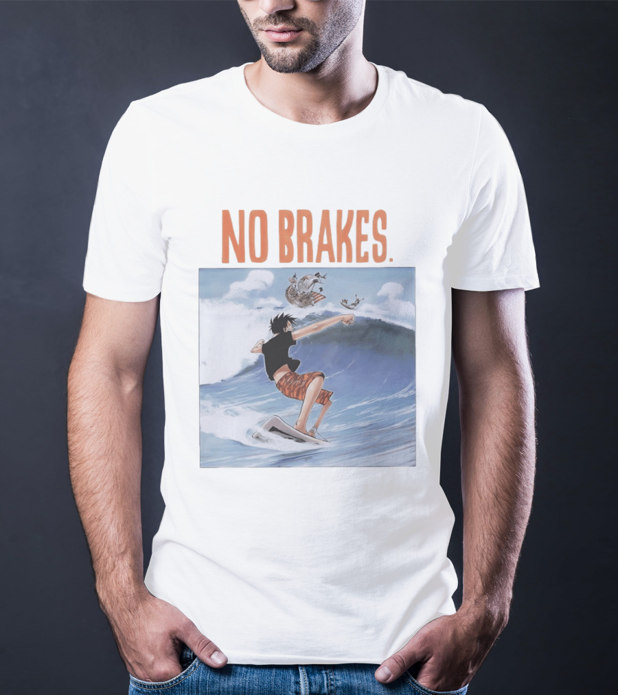Monkey D. Luffy Surfing Adventure One Piece No Brakes T-Shirt