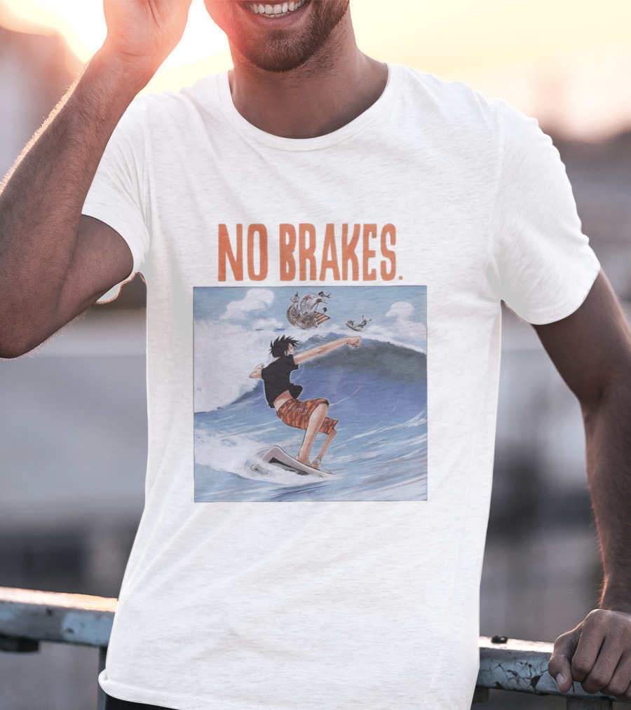 Monkey D. Luffy Surfing Adventure One Piece No Brakes T-Shirt