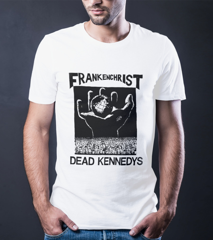 Frankenchrist Dead Kennedys Hand Holding Globe T-Shirt