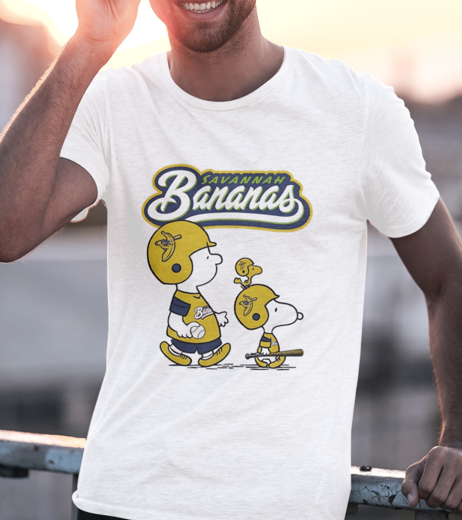 Savannah Bananas Peanuts Characters Baseball T-Shirt