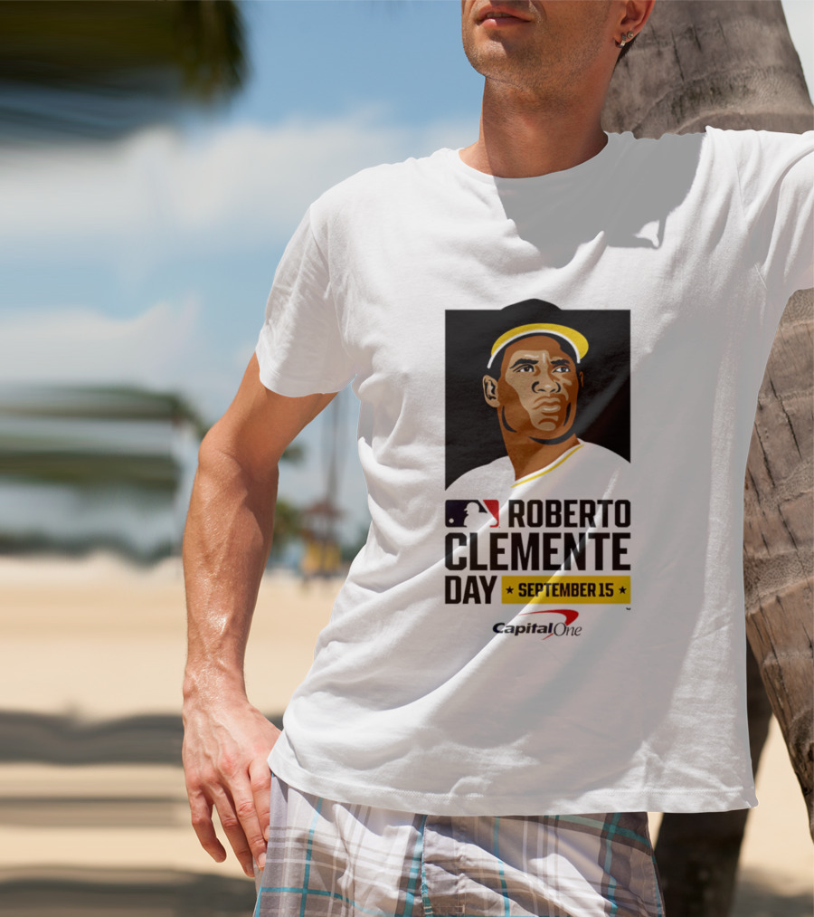 Roberto Clemente Day September 15 MLB Capital One T-Shirt