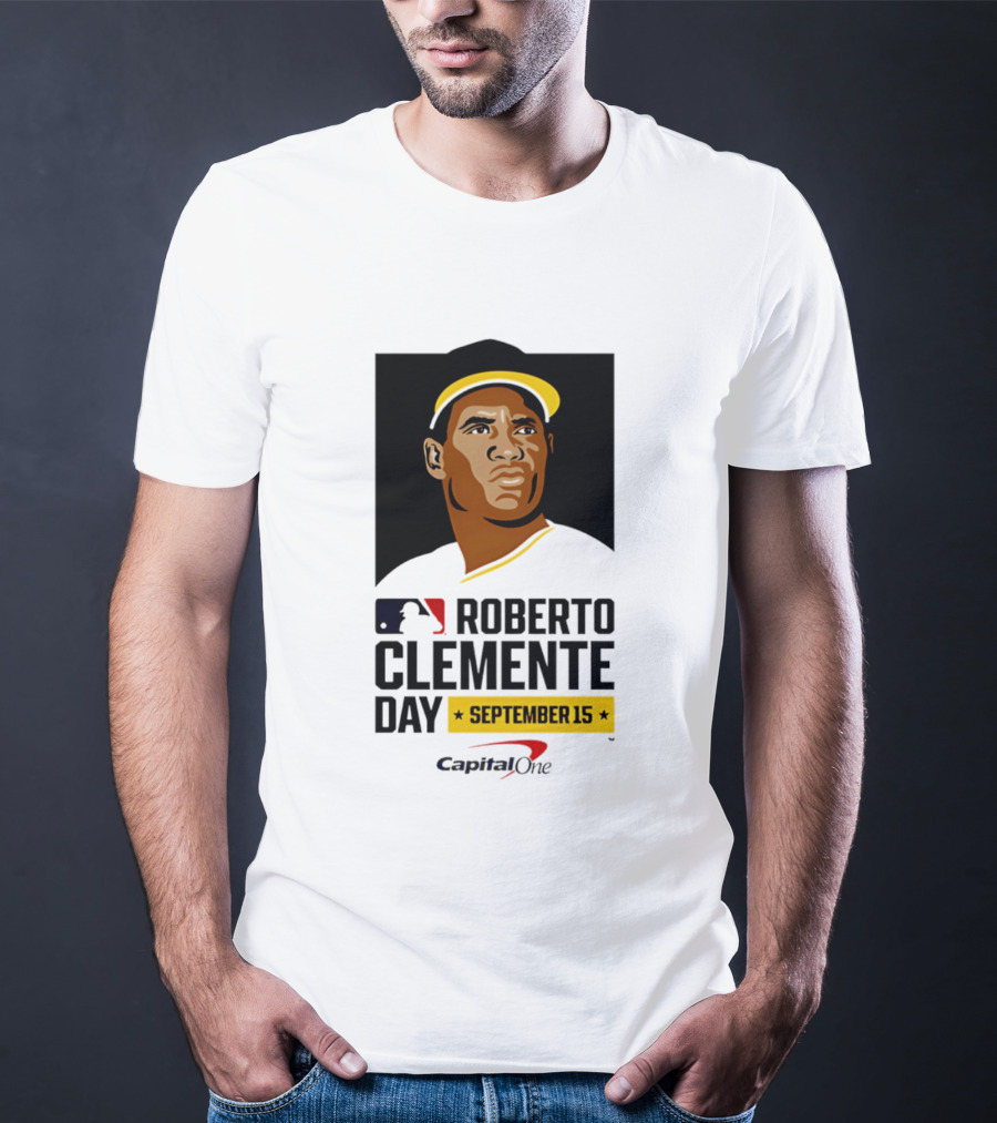 Roberto Clemente Day September 15 MLB Capital One T-Shirt