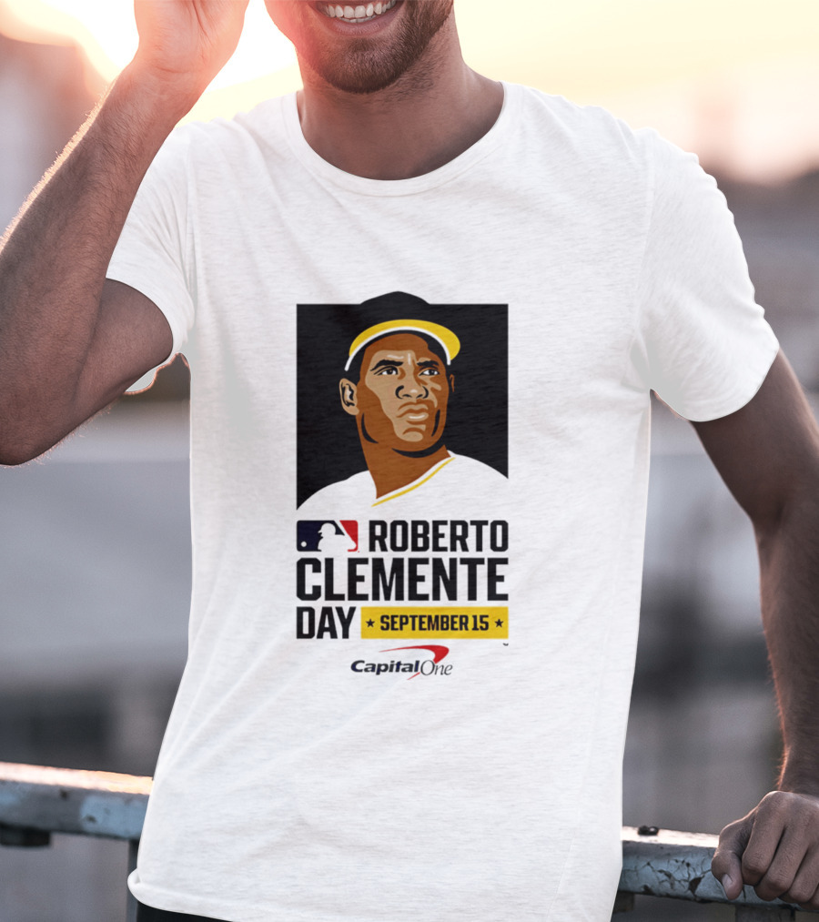 Roberto Clemente Day September 15 MLB Capital One T-Shirt