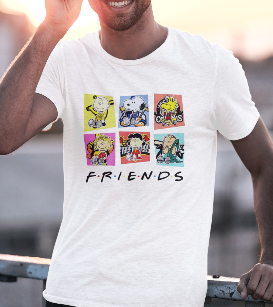 Savannah Bananas Ball Friends Characters Peanuets Firefighters Crocs T-Shirt