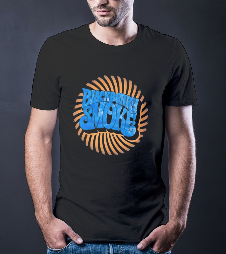 Blackberry Smoke Psychedelic Sunset Spiral T-Shirt