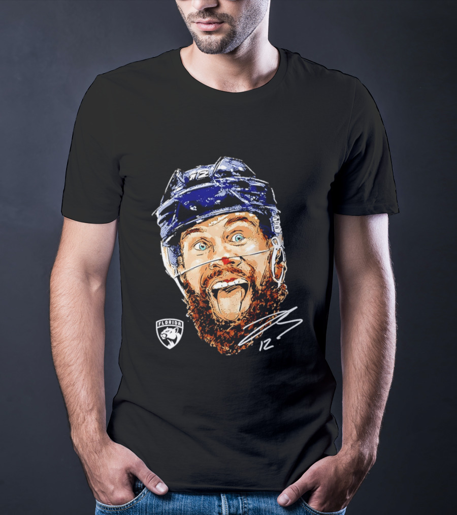 Florida Panthers Hockey Jonah Gadjovich Enthusiastic Expression T-Shirt
