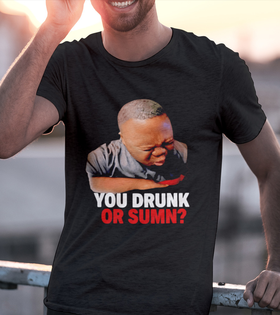 You Drunk Or Sumn Meme DJ Cece Viral Expression T-Shirt