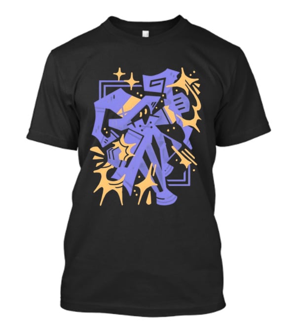 Final Fantasy Flare Abstract Geometric Graphic Explosion T-Shirt