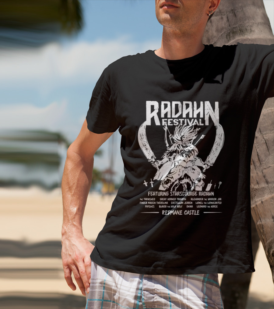 Radahn Festival Featuring Starscourge Radahn At Redmane Castle T-Shirt