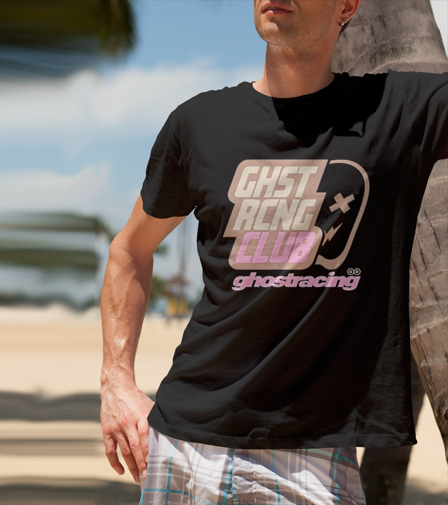 Ghost Racing Club Ghostracing Ghost Tracing Travis Pbc T-Shirt