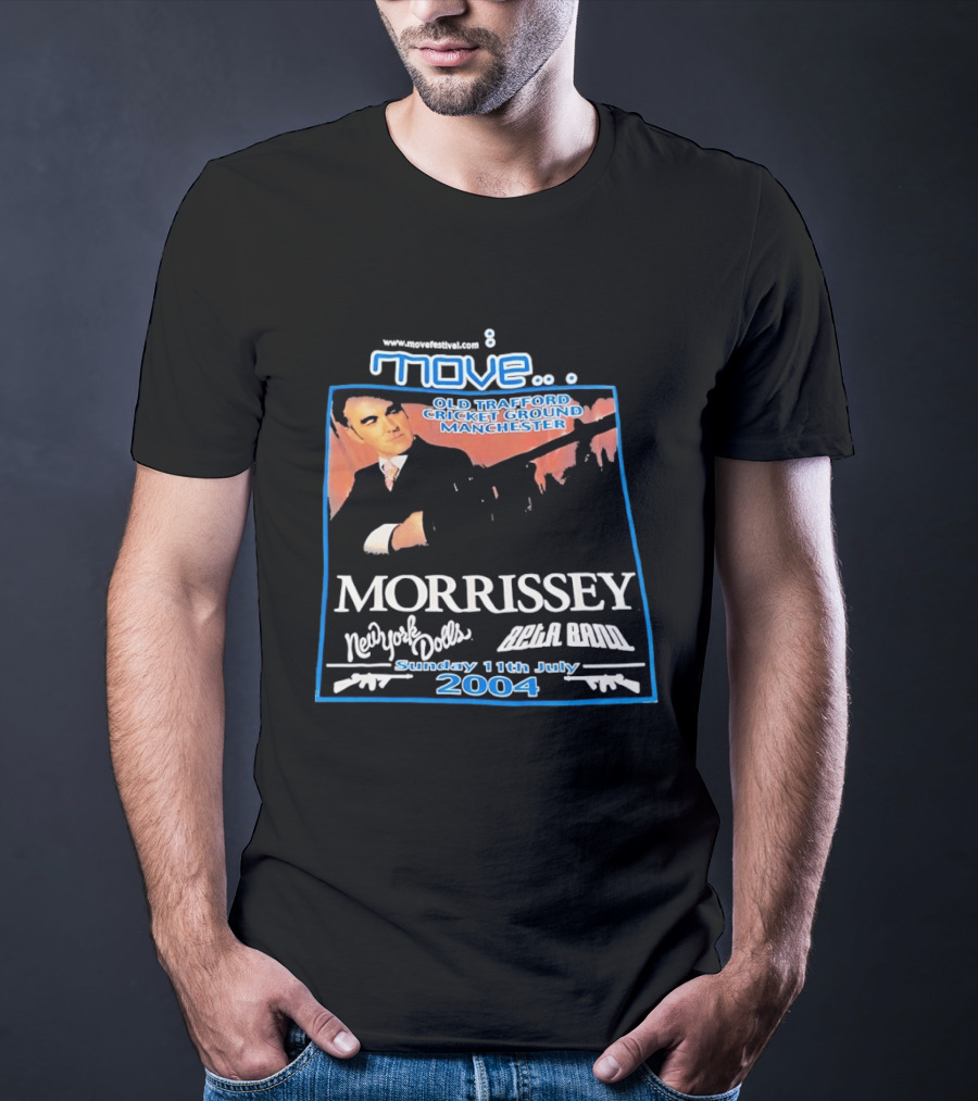 Move Festival Morrissey Old Trafford Cricket Ground Manchester New York Dolls Beta Band 11 July 2004 T-Shirt