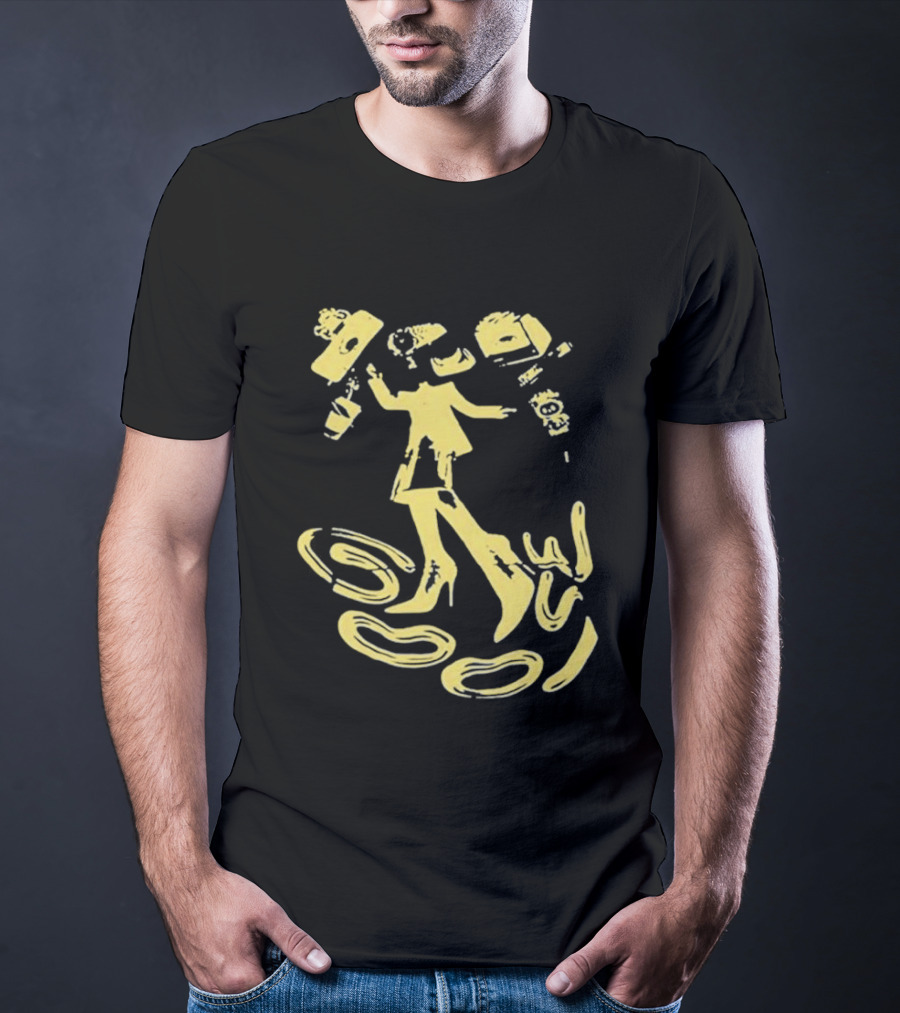 Goose Jam In The Streets Neon Yellow Coffee Dance T-Shirt
