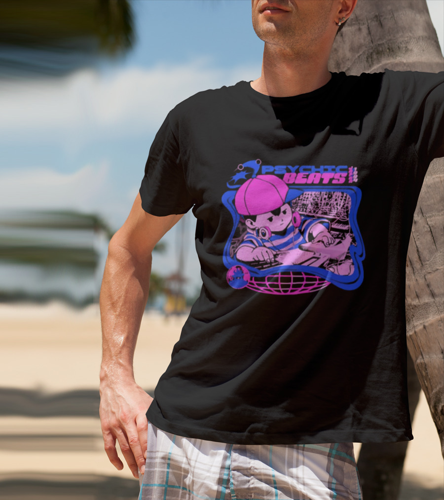 Ness EarthBound Psychic Beats Retro Gaming T-Shirt