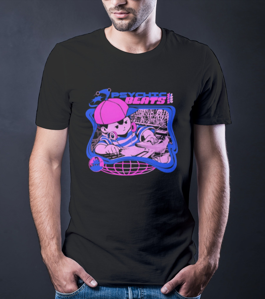 Ness EarthBound Psychic Beats Retro Gaming T-Shirt